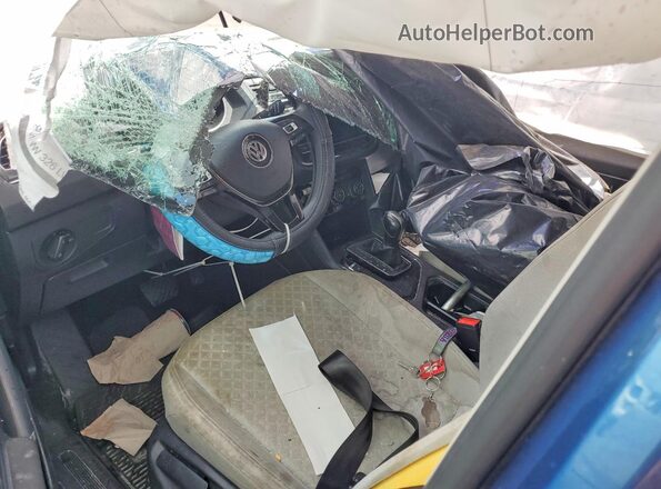 3VV1B7AX4LM056450 2020 VOLKSWAGEN TIGUAN Blue Vista del salpicadero