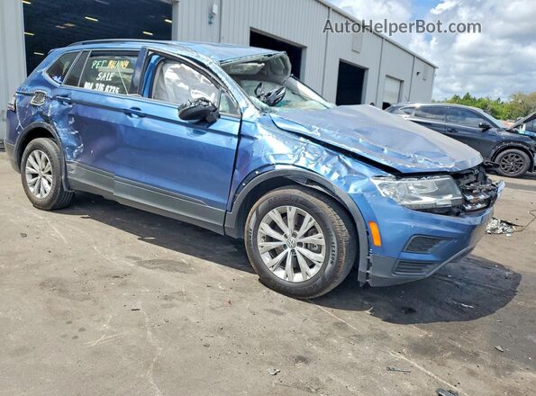 3VV1B7AX4LM056450 2020 VOLKSWAGEN TIGUAN Blue Delantero derecho