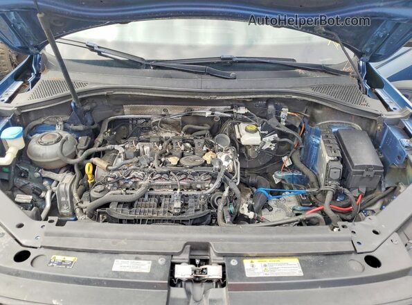 3VV1B7AX4LM167418 2020 VOLKSWAGEN TIGUAN Blue Vista del compartimento del motor