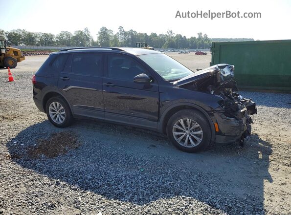3VV1B7AX7KM180873 2019 VOLKSWAGEN TIGUAN Черный Передняя правая четверть