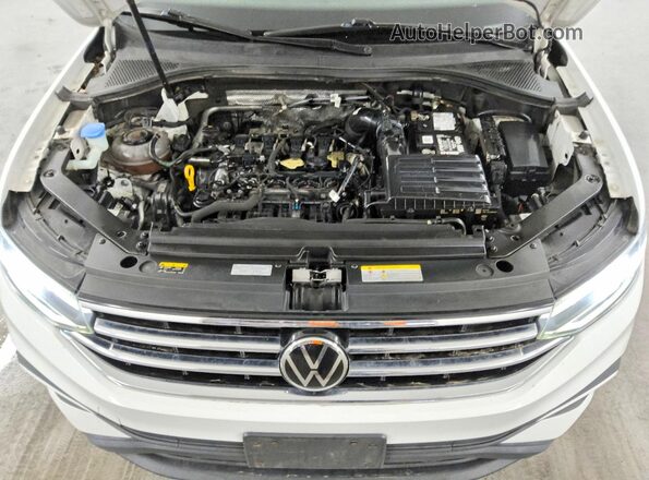3VV1B7AX7NM083077 2022 VOLKSWAGEN TIGUAN White ძრავის განყოფილების ხედი