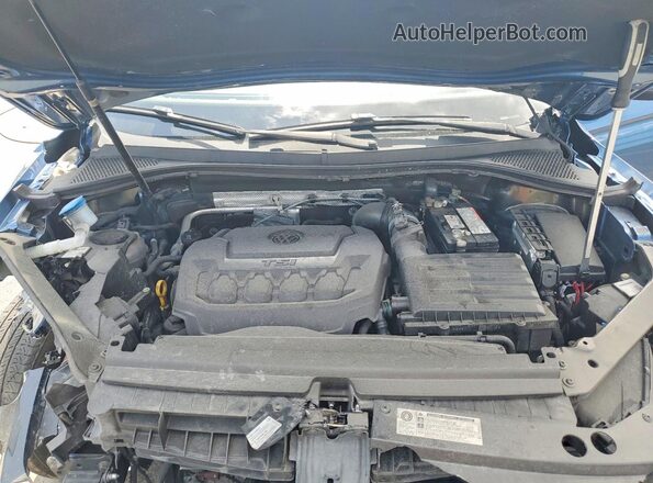 3VV1B7AX8JM070753 2018 VOLKSWAGEN TIGUAN Синий Вид подкапотного пространства