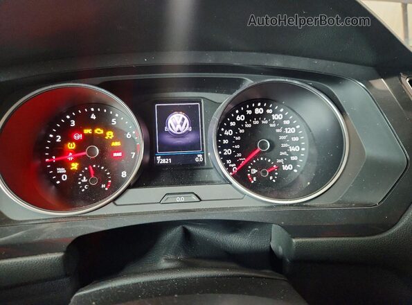 3VV1B7AX8LM097924 2020 VOLKSWAGEN TIGUAN Gray Instrument cluster view