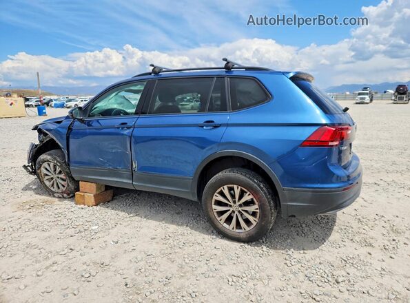 3VV1B7AX9JM021447 2018 VOLKSWAGEN TIGUAN Blue Tył lewy