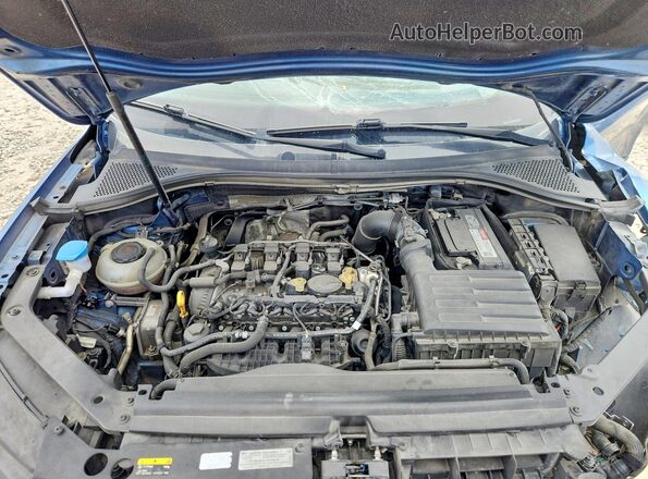 3VV1B7AX9JM021447 2018 VOLKSWAGEN TIGUAN Blue Widok wnętrza z tyłu