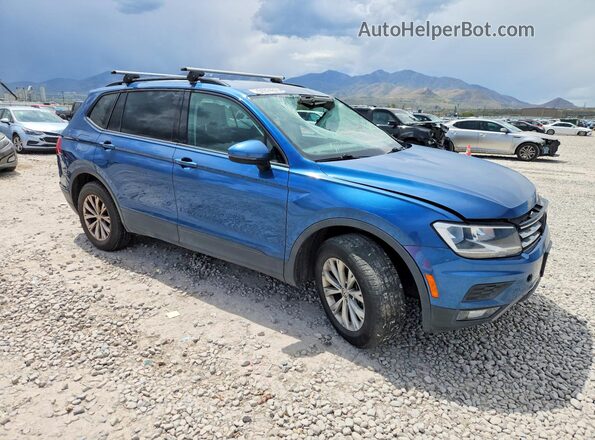 3VV1B7AX9JM021447 2018 VOLKSWAGEN TIGUAN Blue Przód prawy