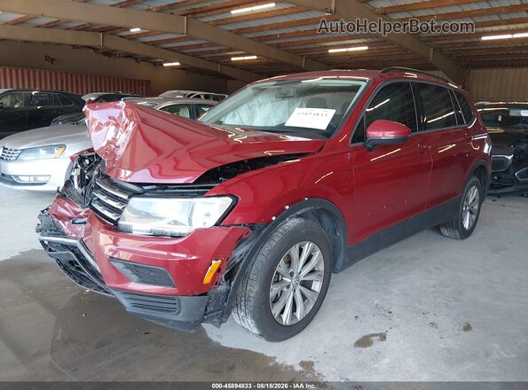 3VV1B7AX9JM104330 2018 VOLKSWAGEN TIGUAN Red Передня ліва чверть