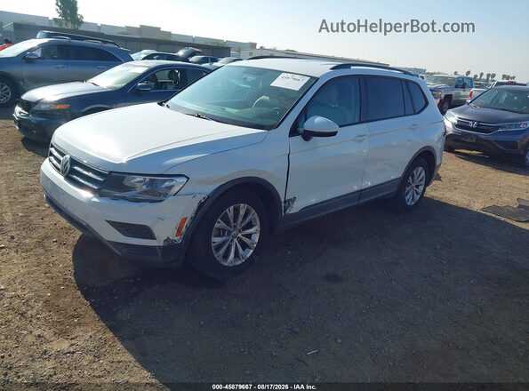 3VV1B7AX9KM110257 2019 VOLKSWAGEN TIGUAN White Առջևի ձախ երեք քառորդ տեսարան