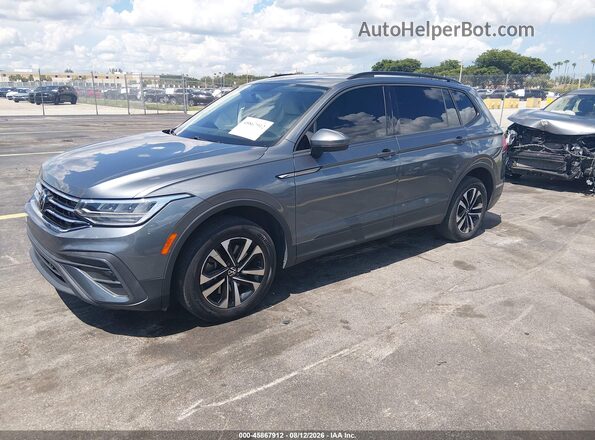 3VV1B7AX9NM021342 2022 VOLKSWAGEN TIGUAN Gray Vista tres cuartos delantera izquierda