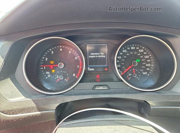 3VV1B7AXXMM098610 2021 VOLKSWAGEN TIGUAN Black Вид щитка приладів