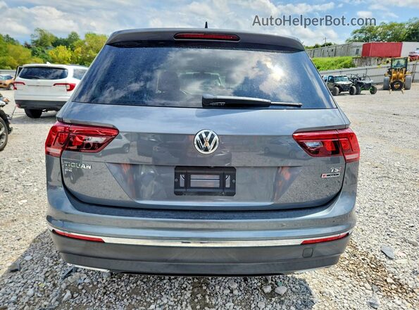 3VV2B7AX0JM122249 2018 VOLKSWAGEN TIGUAN Gray Вид ззаду