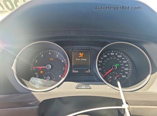 3VV2B7AX0MM058685 2021 VOLKSWAGEN TIGUAN Серебряный Вид щитка приборов