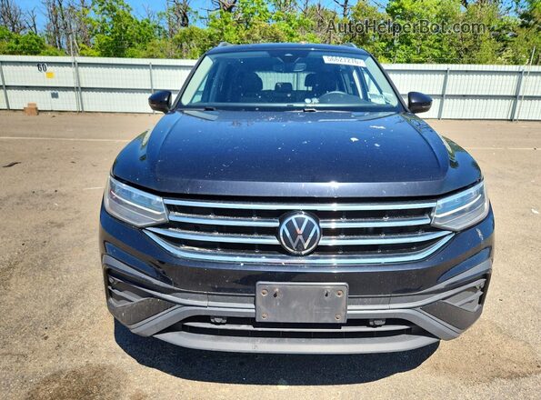 3VV2B7AX0NM037529 2022 VOLKSWAGEN TIGUAN Black Front view