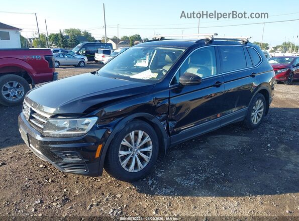3VV2B7AX1JM123278 2018 VOLKSWAGEN TIGUAN Черный Передняя левая четверть