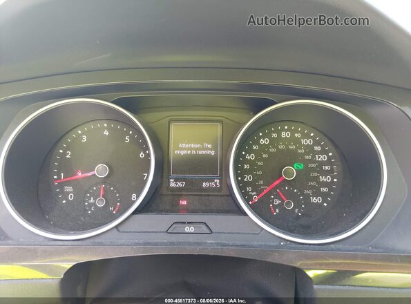 3VV2B7AX1JM206256 2018 VOLKSWAGEN TIGUAN Серый Вид задних сидений