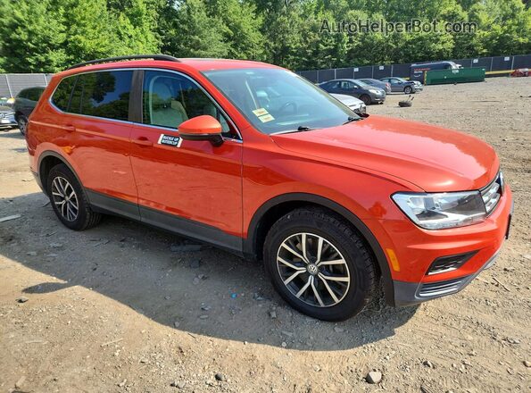 3VV2B7AX1KM033842 2019 VOLKSWAGEN TIGUAN Оранжевый Передняя правая четверть