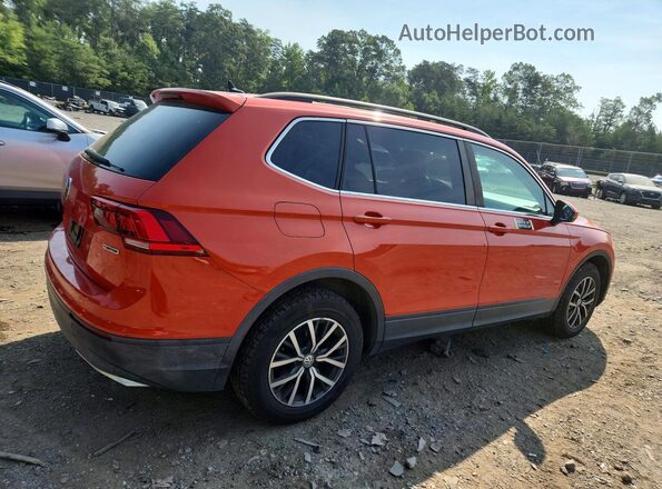 3VV2B7AX1KM033842 2019 VOLKSWAGEN TIGUAN Оранжевый Задняя правая четверть