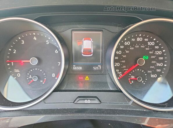 3VV2B7AX1KM033842 2019 VOLKSWAGEN TIGUAN Оранжевый Вид щитка приборов
