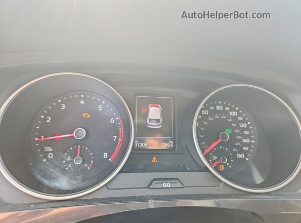 3VV2B7AX1LM086526 2020 VOLKSWAGEN TIGUAN Gray Սարքավորումների վահանակի տեսք