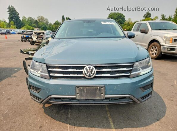 3VV2B7AX1MM127724 2021 VOLKSWAGEN TIGUAN Бирюзовый Вид спереди