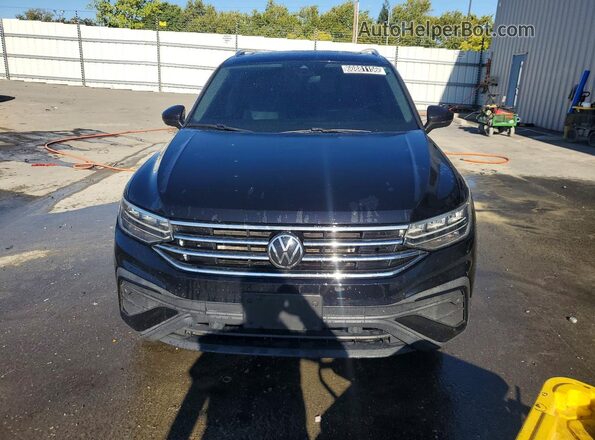 3VV2B7AX1NM019122 2022 VOLKSWAGEN TIGUAN Black წინა ხედი