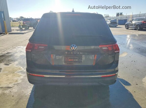 3VV2B7AX1NM019122 2022 VOLKSWAGEN TIGUAN Black უკანა ხედი