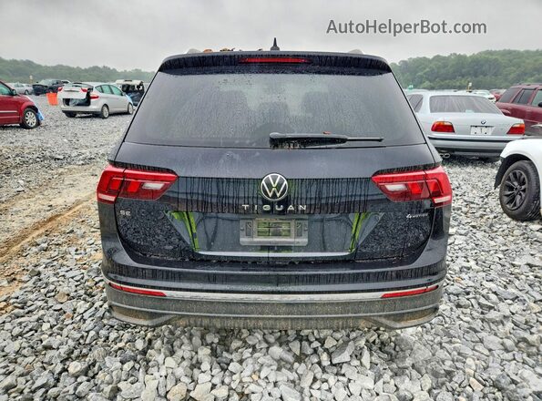3VV2B7AX1NM063234 2022 VOLKSWAGEN TIGUAN Black Вид ззаду