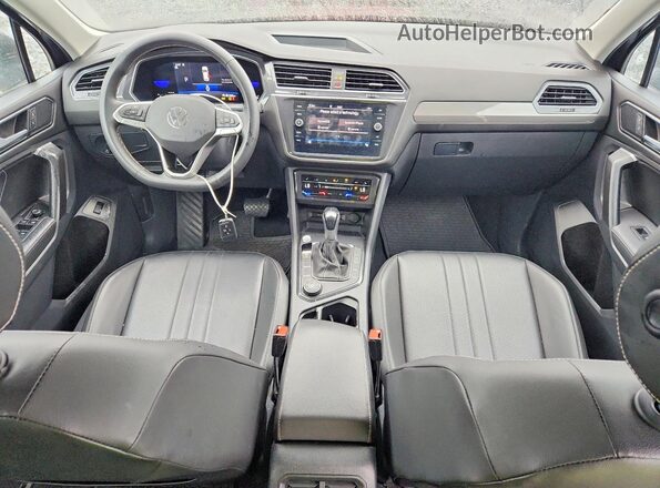 3VV2B7AX1NM063234 2022 VOLKSWAGEN TIGUAN Black Вид панелі приладів