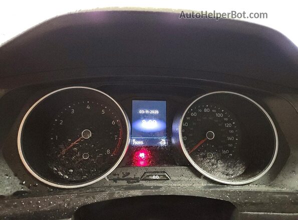3VV2B7AX2KM038631 2019 VOLKSWAGEN TIGUAN Белый Вид щитка приборов