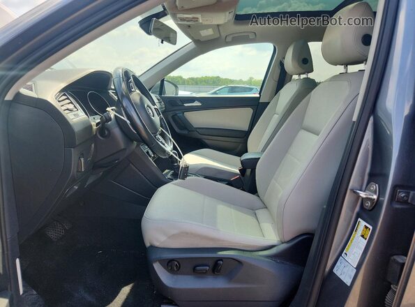 3VV2B7AX2KM122125 2019 VOLKSWAGEN TIGUAN Серый Вид салона спереди