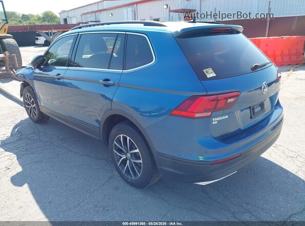 3VV2B7AX2KM137899 2019 VOLKSWAGEN TIGUAN Синий Задняя левая четверть