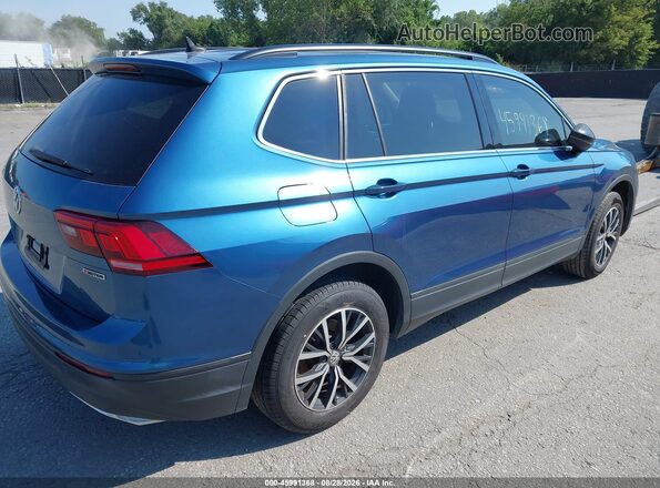 3VV2B7AX2KM137899 2019 VOLKSWAGEN TIGUAN Синий Задняя правая четверть