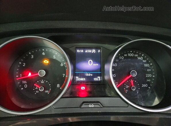 3VV2B7AX2KM145324 2019 VOLKSWAGEN TIGUAN Gray Սարքավորումների վահանակի տեսք