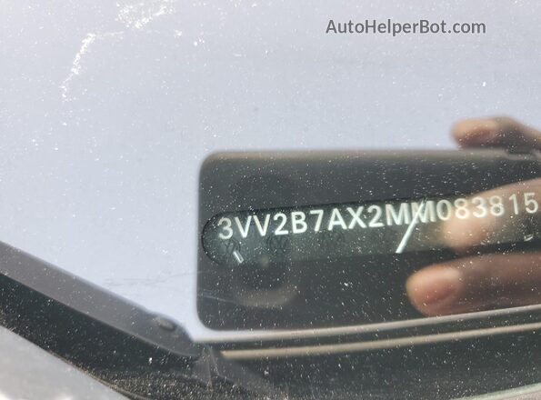 3VV2B7AX2MM083815 2021 VOLKSWAGEN TIGUAN Silver Vista de la etiqueta del VIN