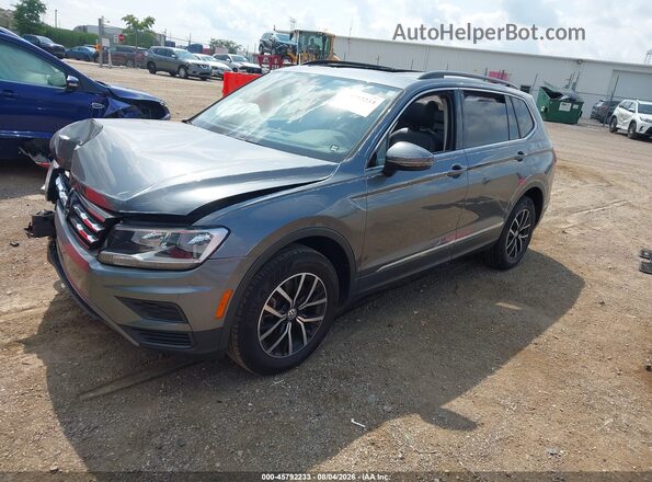 3VV2B7AX2MM092773 2021 VOLKSWAGEN TIGUAN Black Առջևի ձախ երեք քառորդ տեսարան