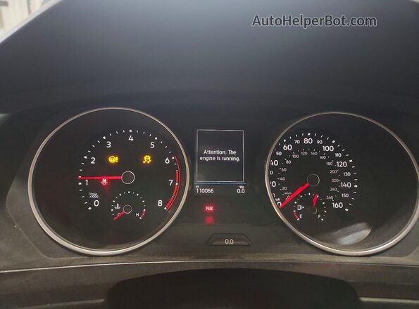 3VV2B7AX2MM095978 2021 VOLKSWAGEN TIGUAN Gray Вид щитка приладів