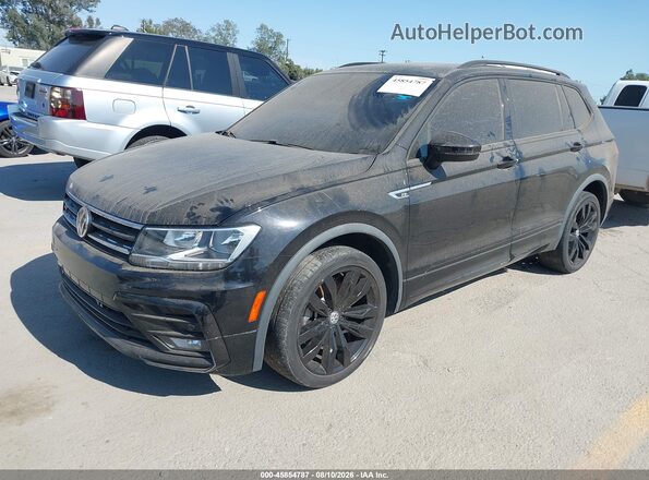 3VV2B7AX2MM110642 2021 VOLKSWAGEN TIGUAN Black Առջևի ձախ երեք քառորդ տեսարան