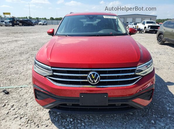 3VV2B7AX2NM125269 2022 VOLKSWAGEN TIGUAN Красный Вид спереди