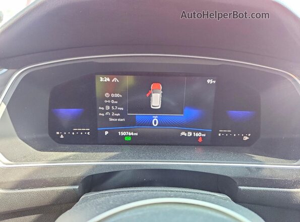 3VV2B7AX2NM125269 2022 VOLKSWAGEN TIGUAN Красный Вид щитка приборов