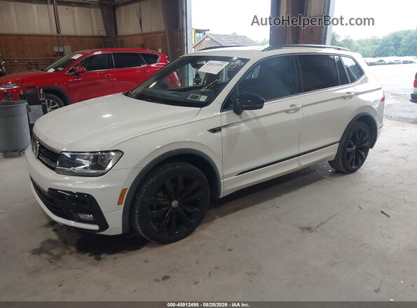 3VV2B7AX3MM024739 2021 VOLKSWAGEN TIGUAN White Առջևի ձախ երեք քառորդ տեսարան