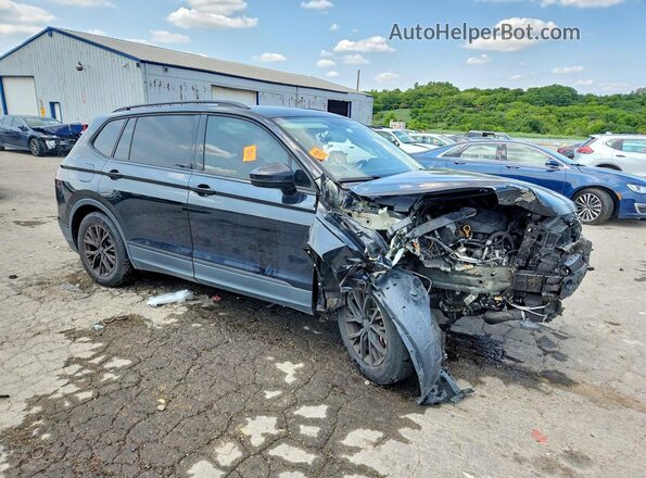3VV2B7AX3MM077537 2021 VOLKSWAGEN TIGUAN Black Przód prawy
