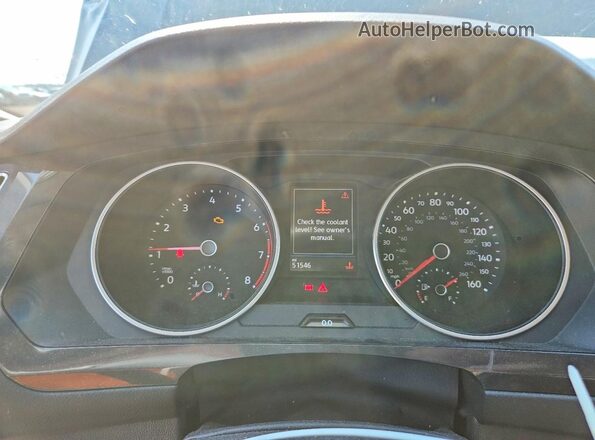 3VV2B7AX3MM095472 2021 VOLKSWAGEN TIGUAN Black Вид щитка приладів