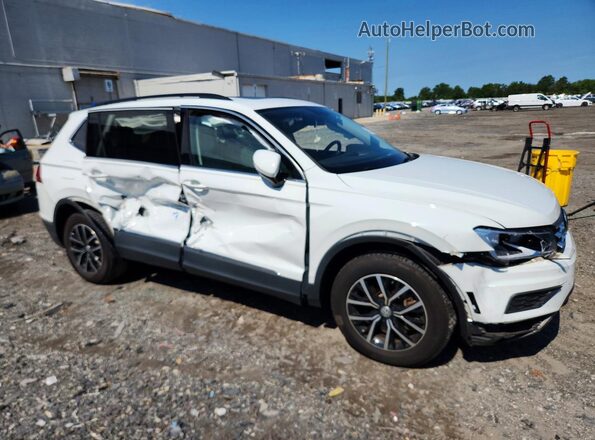 3VV2B7AX3MM108771 2021 VOLKSWAGEN TIGUAN Белый Передняя правая четверть