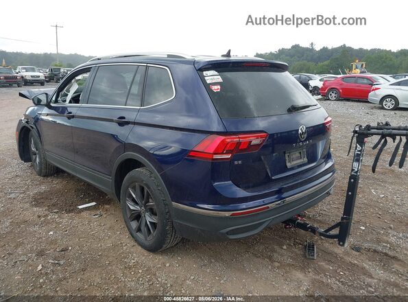 3VV2B7AX3NM066099 2022 VOLKSWAGEN TIGUAN Blue Trasero izquierdo