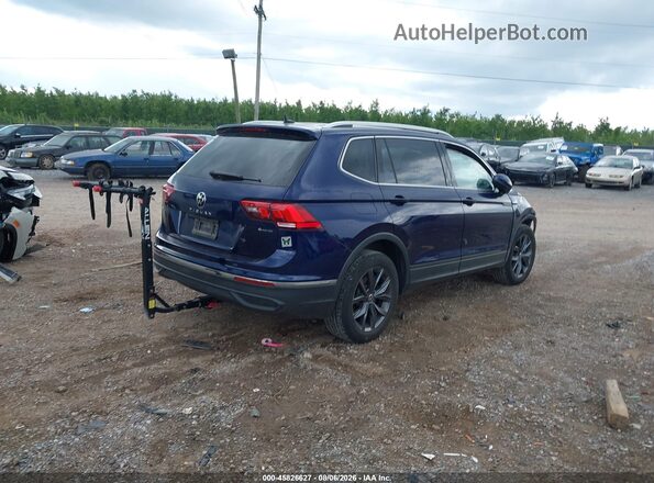 3VV2B7AX3NM066099 2022 VOLKSWAGEN TIGUAN Blue Trasero derecho