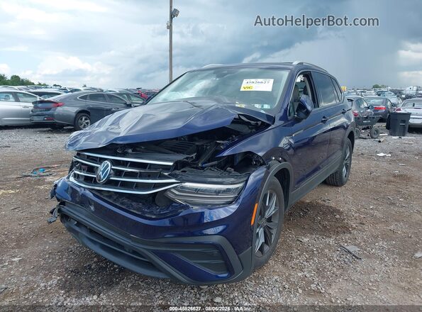 3VV2B7AX3NM066099 2022 VOLKSWAGEN TIGUAN Blue Vista frontal