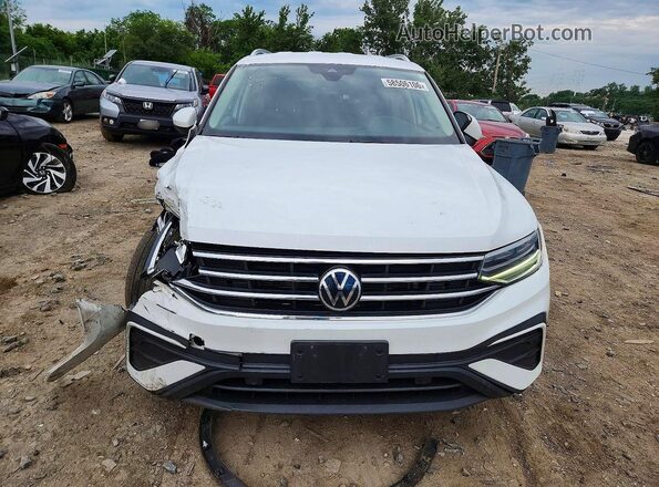 3VV2B7AX3NM129752 2022 VOLKSWAGEN TIGUAN White წინა ხედი