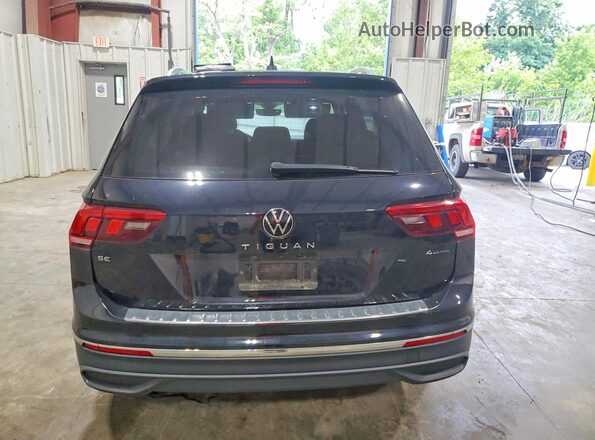 3VV2B7AX3NM130559 2022 VOLKSWAGEN TIGUAN Black Вид ззаду