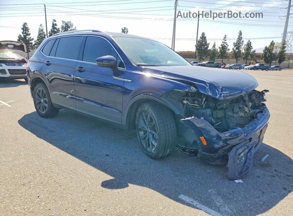3VV2B7AX3RM135556 2024 VOLKSWAGEN TIGUAN Blue Przód prawy