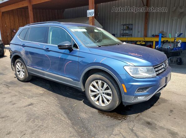 3VV2B7AX4JM015317 2018 VOLKSWAGEN TIGUAN Blue Przód prawy